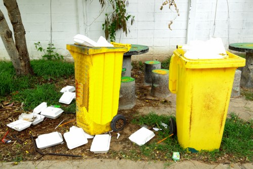 Our team handling commercial waste in Bow